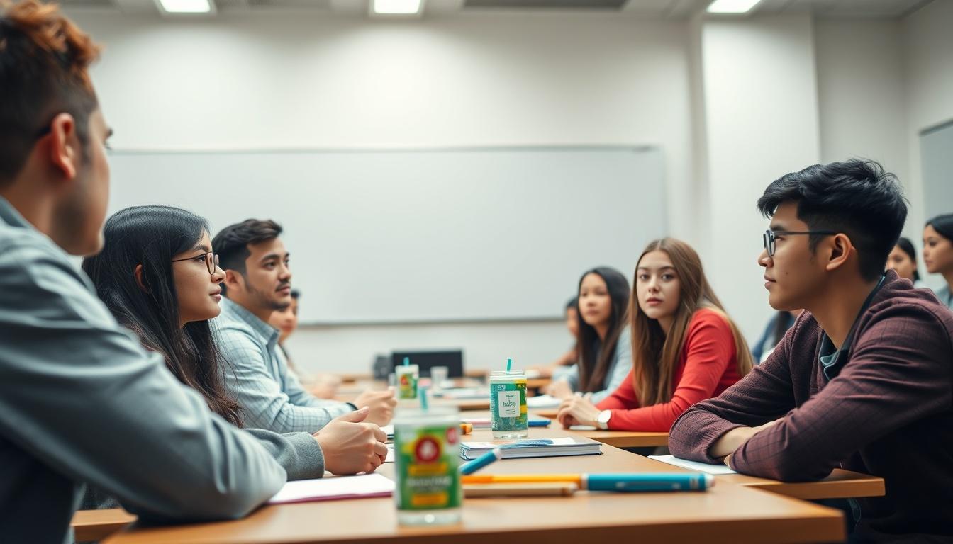 Student preparing for exams with study materials
